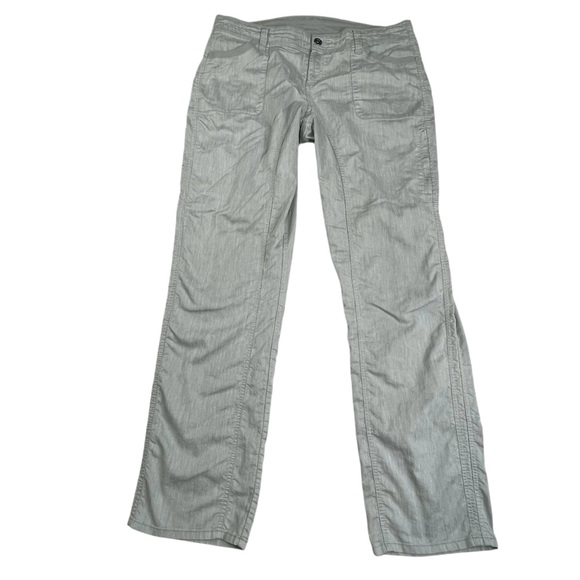 Kuhl Cabo 14 Long Cotton Linen Outdoor Hiking Trek Pants Gray 6272 - Picture 1 of 14